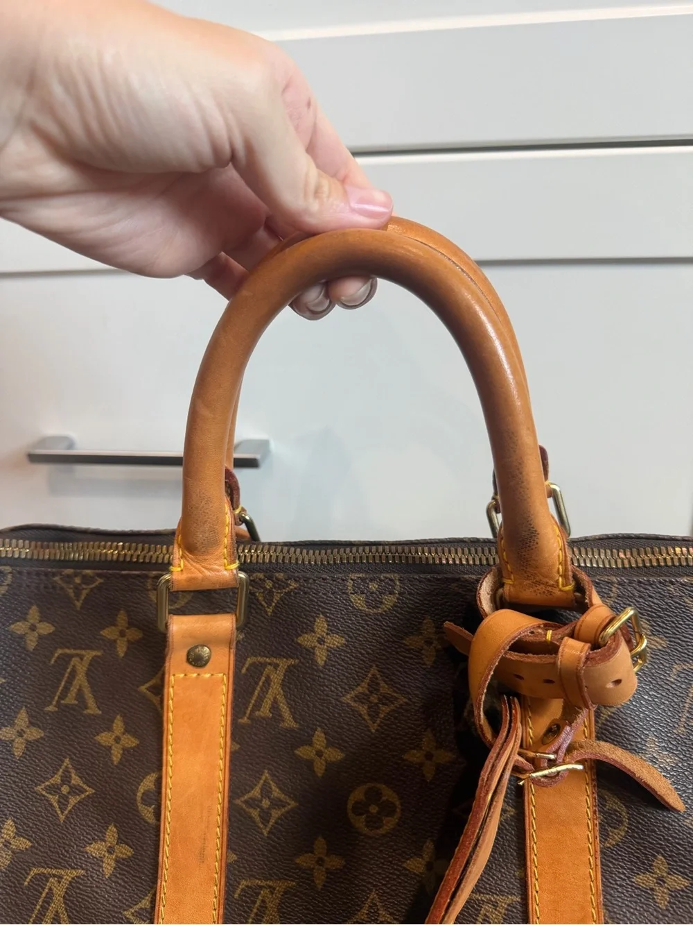 Louis Vuitton Brown Monogram Keepall 50